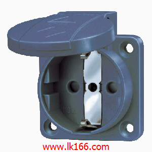 Mennekes Panel mounted receptacle SCHUKO 11081