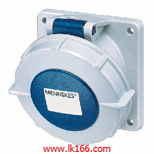Mennekes Panel mounted receptacle with TwinCONTACT 1168