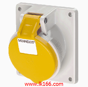 Mennekes Panel mounted receptacle with TwinCONTACT 1631