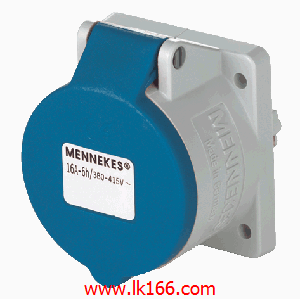 Mennekes Panel mounted receptacle with TwinCONTACT 1673
