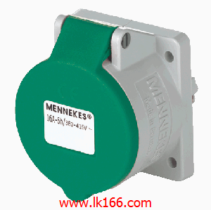 Mennekes Panel mounted receptacle with TwinCONTACT 1677