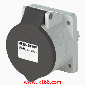 Mennekes Panel mounted receptacle with TwinCONTACT 1680