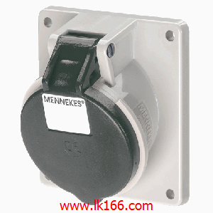 Mennekes Panel mounted receptacle with TwinCONTACT 1741