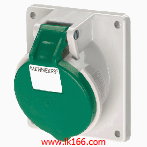 Mennekes Panel mounted receptacle with TwinCONTACT 1743