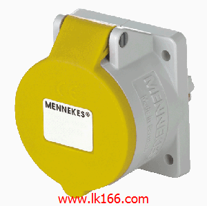 Mennekes Panel mounted receptacle with TwinCONTACT 1786
