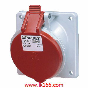 Mennekes Panel mounted receptacle with TwinCONTACT 3155