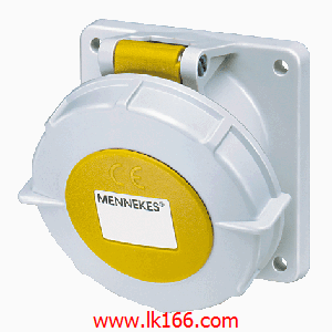 Mennekes Panel mounted receptacle with TwinCONTACT 3566