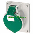 Mennekes Panel mounted receptacle with TwinCONTACT 1635