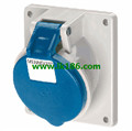 Mennekes Panel mounted receptacle with TwinCONTACT 1745