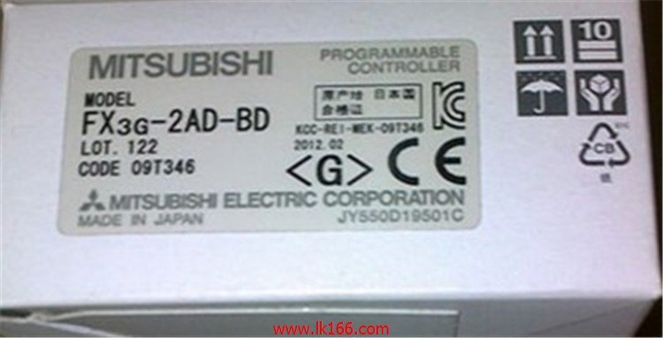 MITSUBISHI Analog input expansion board FX3G-2AD-BD