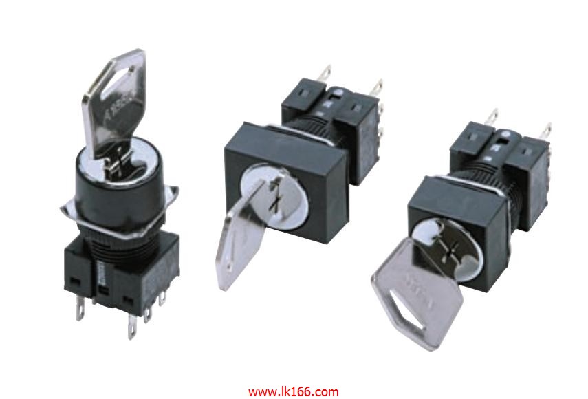 OMRON Key-type Selector Switch A165K-T3ML-2