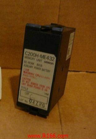 OMRON RAM Memory Cassette C200H-MR432