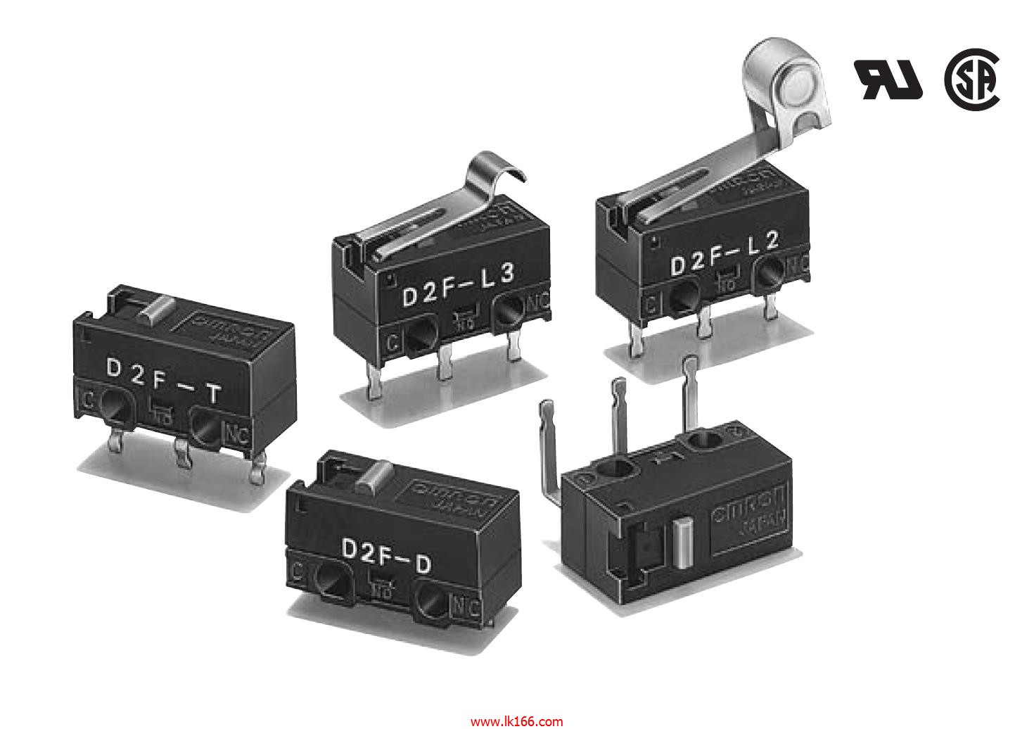 OMRON Ultra Subminiature Basic Switch D2F Series
