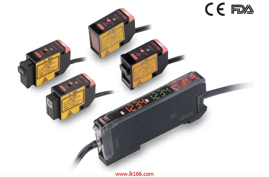 OMRON Photoelectric Sensor with Separate Digital Amplifier E3C-LDA Series