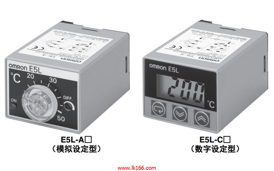 OMRON Electronic Thermostat E5L-A 0-100