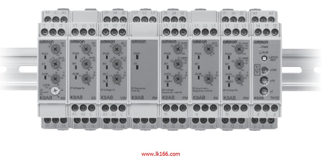 OMRON Three-phase Phase-sequence Phase-loss Relay K8AB-PM Series