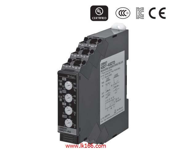 OMRON Single-phase Current Relay K8DT-AS Series