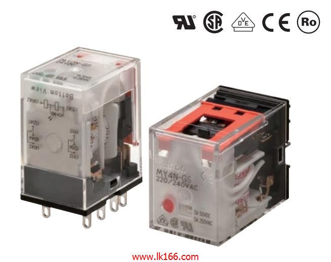 OMRON Miniature power relay MY4N-GS AC100/110