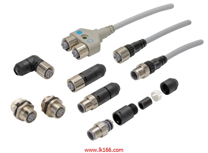 OMRON Round Water-resistant Connectors XS2H-D421-C80-SA